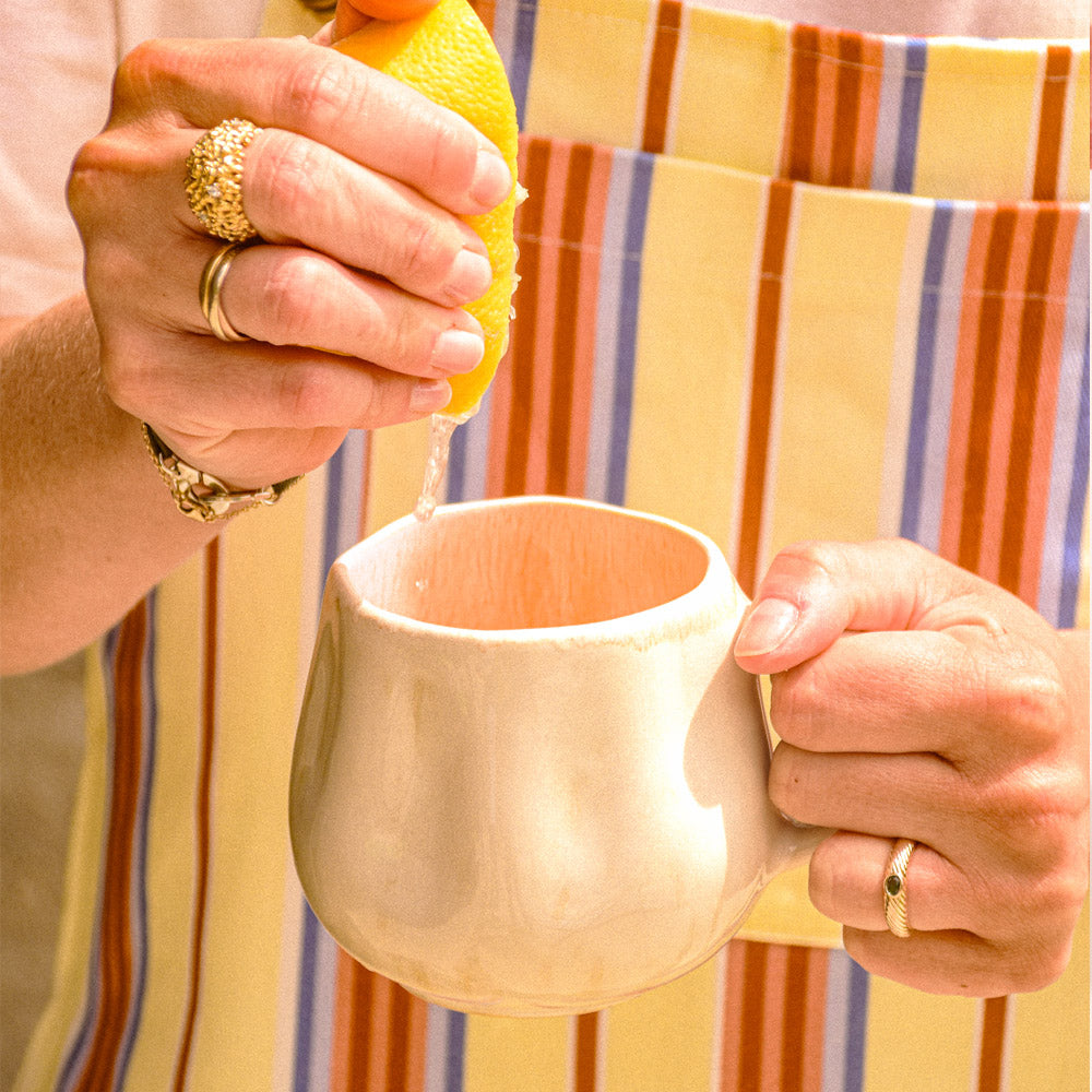 Grand Mug Onda - Corail Doré