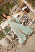 Evana Dress - Aqua