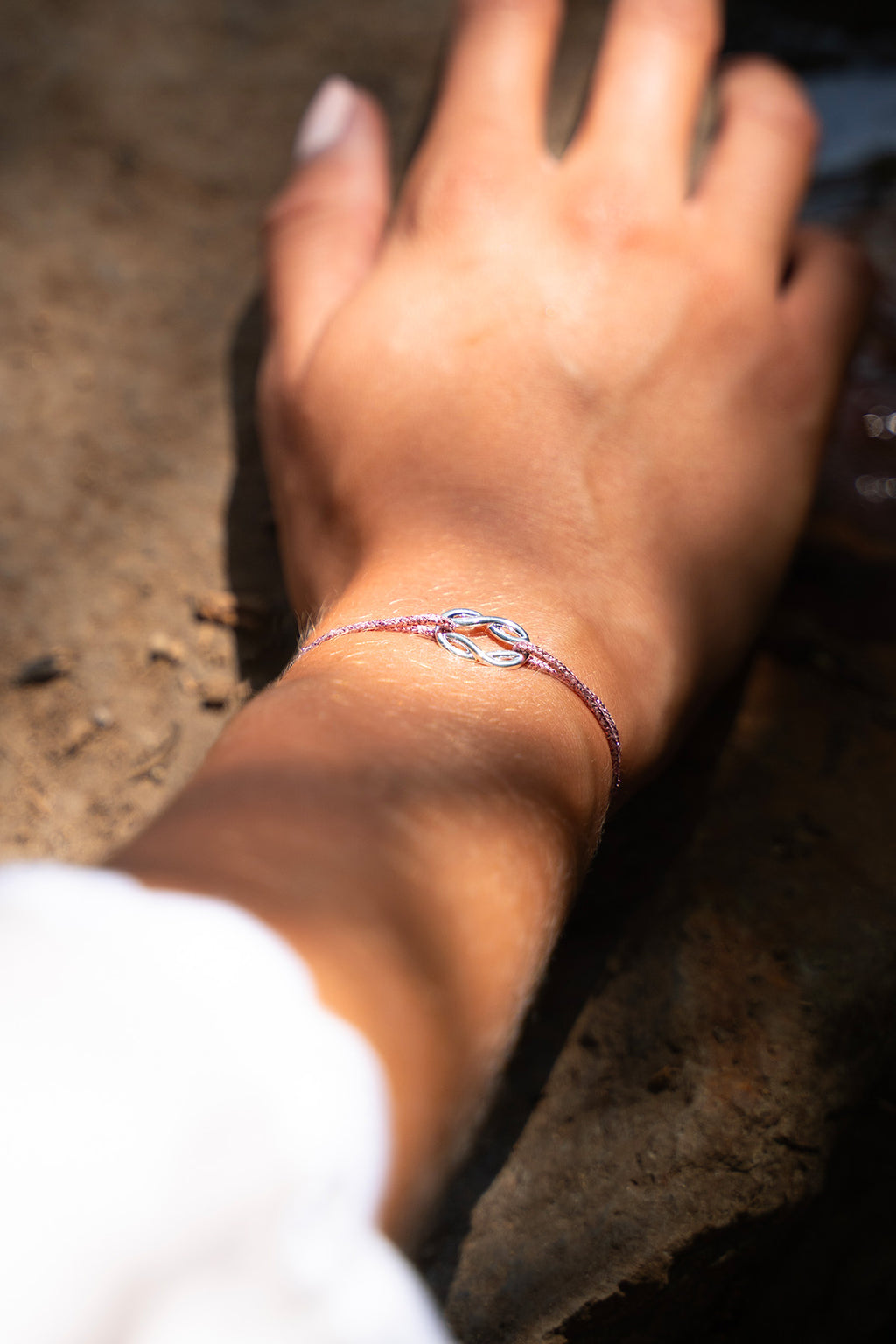 Bracelet Adra - Rose Clair Pailleté