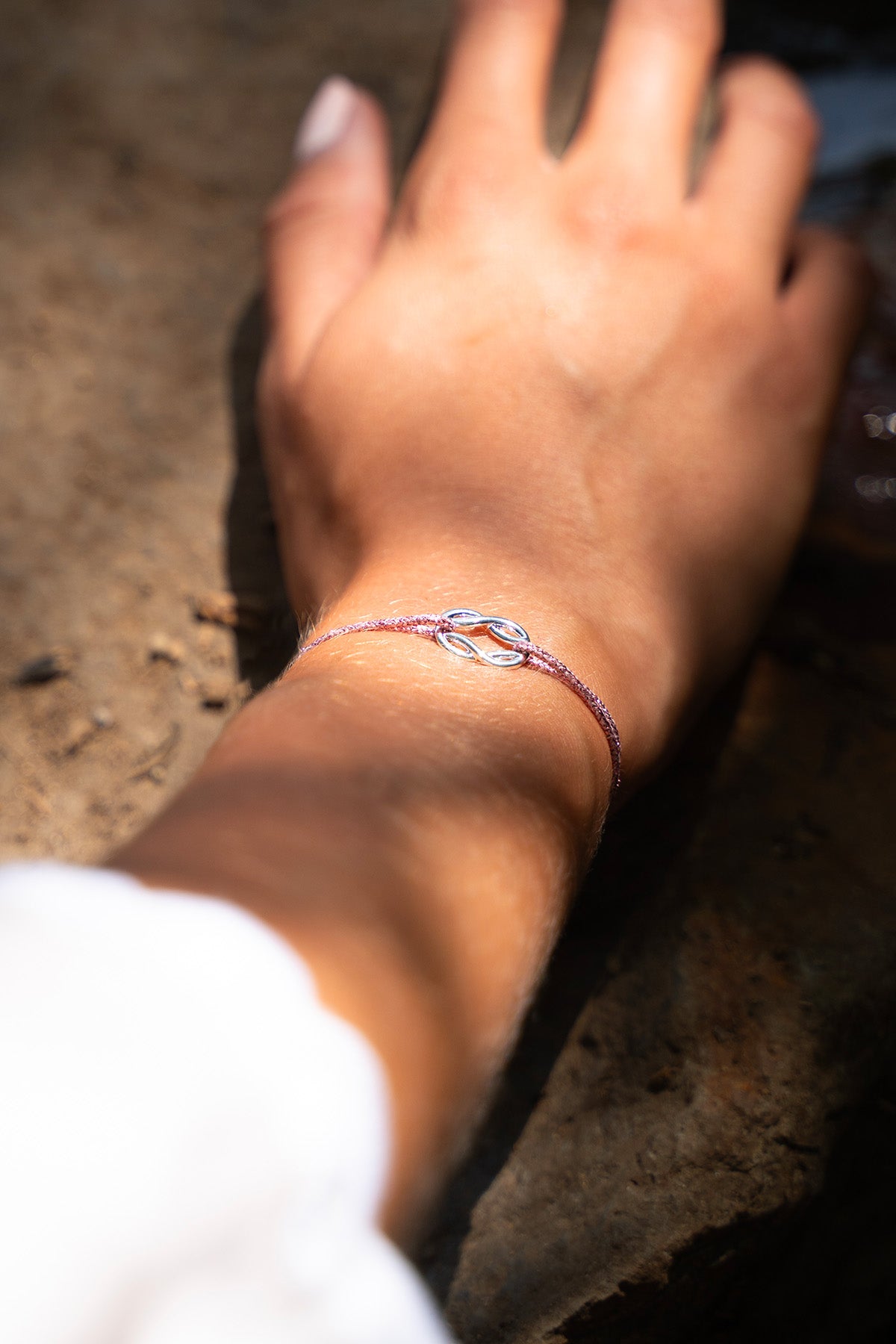 Bracelet Adra - Rose Clair Pailleté