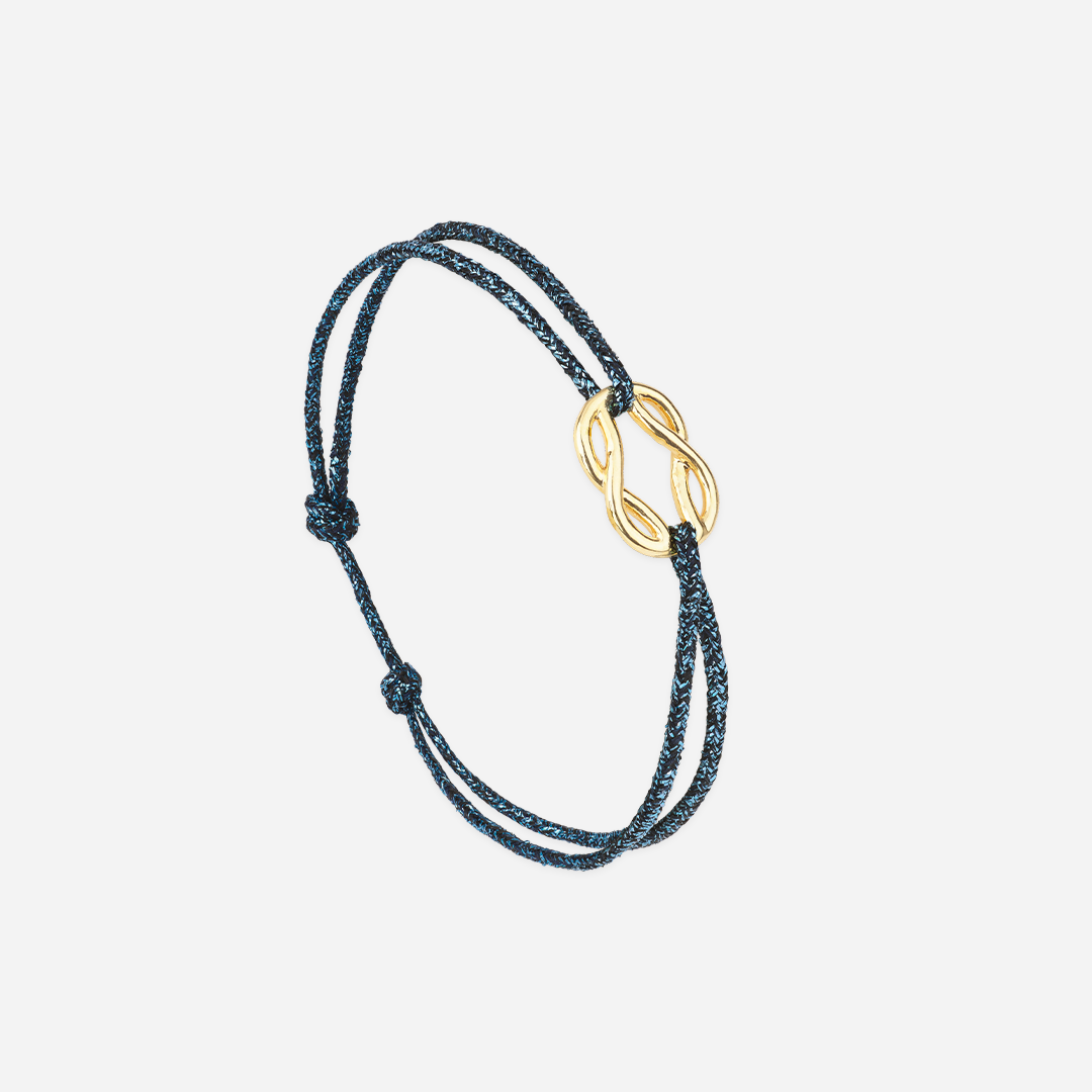 Bracelet Paros - Bleu Marine Pailleté