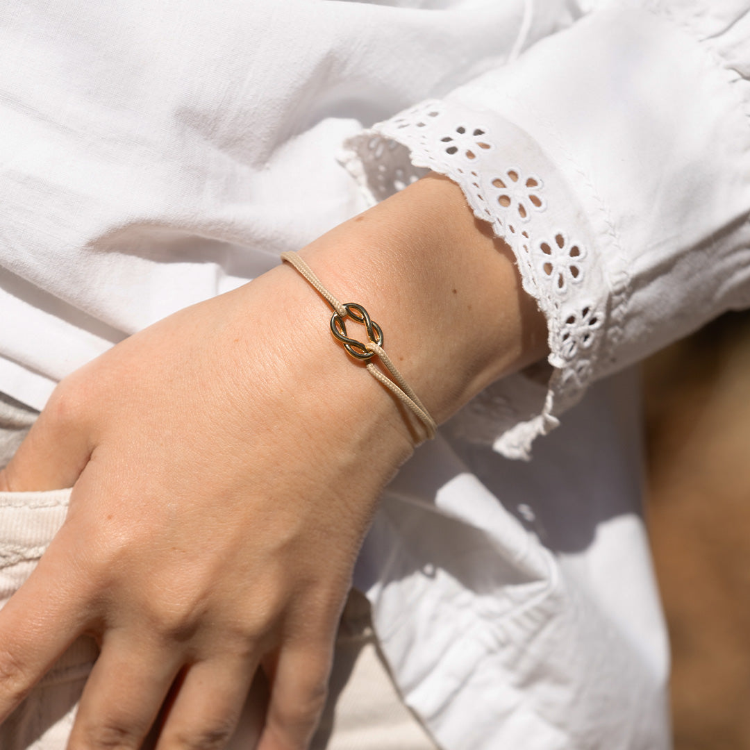 Pulsera tipo cargo - Beige