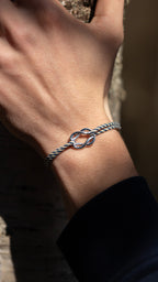 Pulsera Balancine - Rayas Azul Marino y Blancas