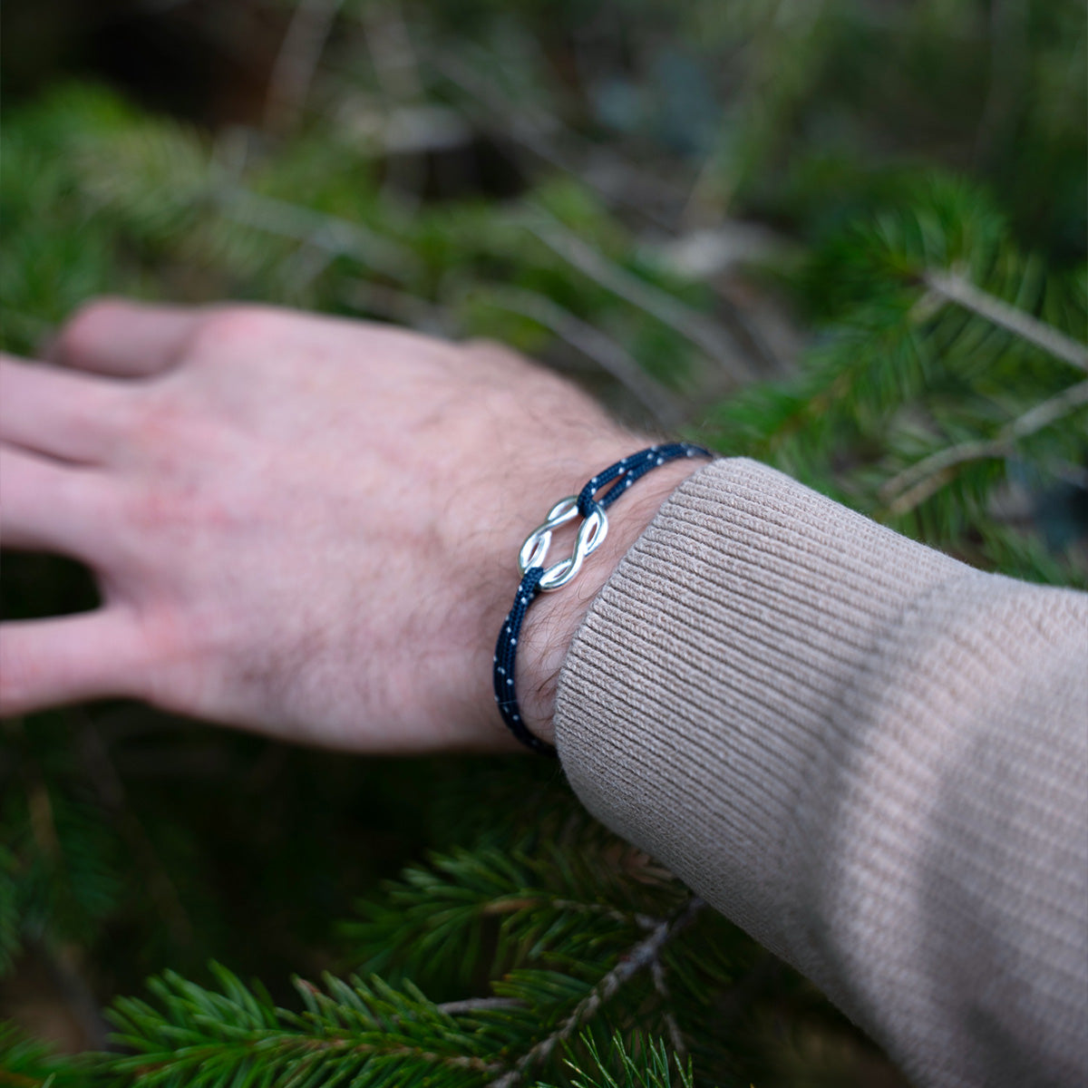 Pulsera Goélette - Azul marino moteado de blanco