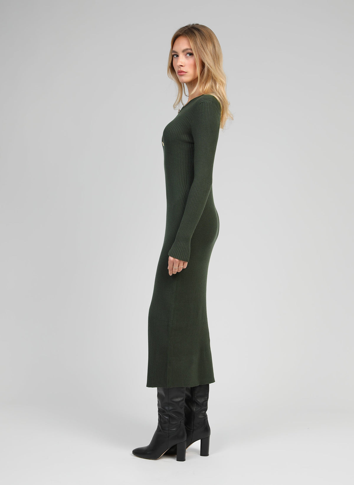 Robe Longue Nadia Kaki