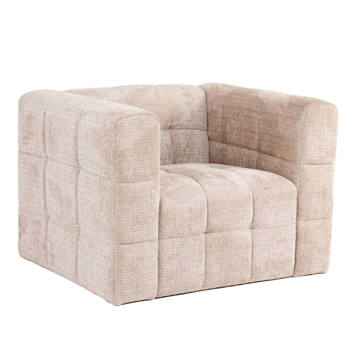 Naiad - Fester Sessel 1-Sitzer - Strukturstoff - Beige