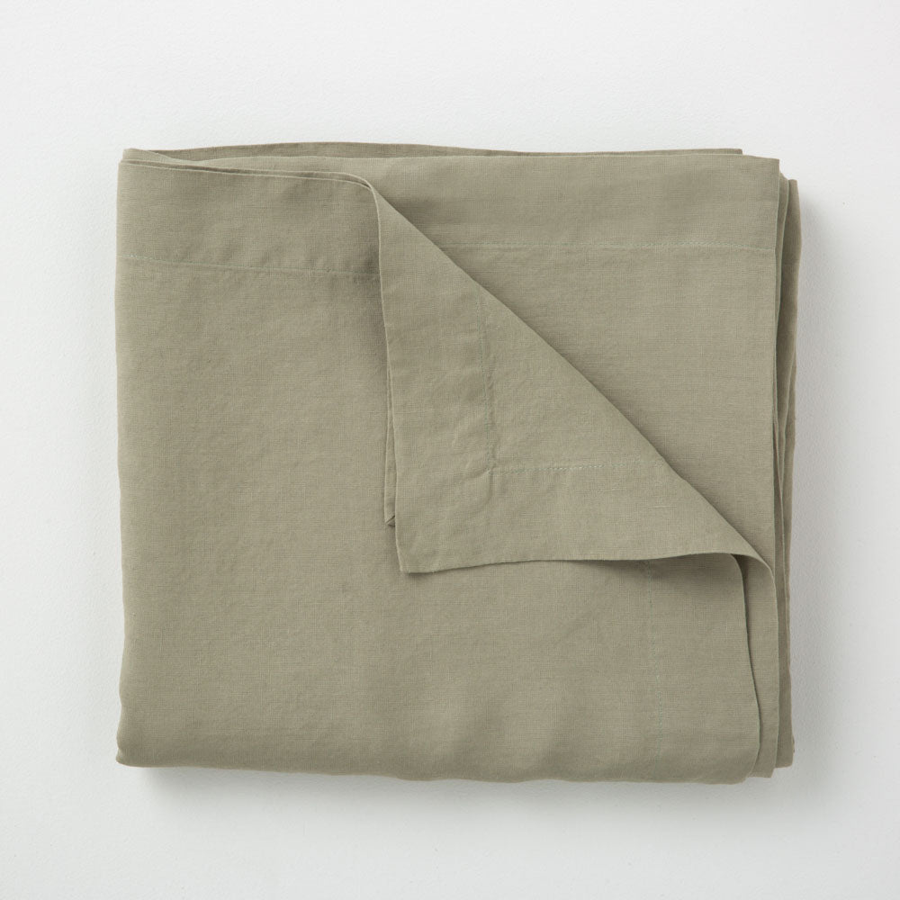 Tablecloth - Washed Linen - Sage Green