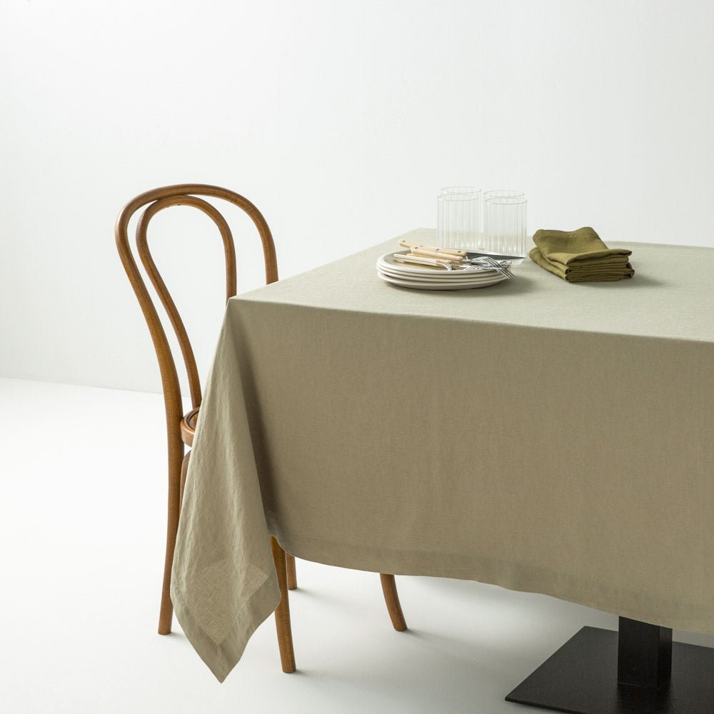 Tablecloth - Washed Linen - Sage Green