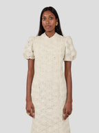 Robe Nas In Fragmented Enameled Lace