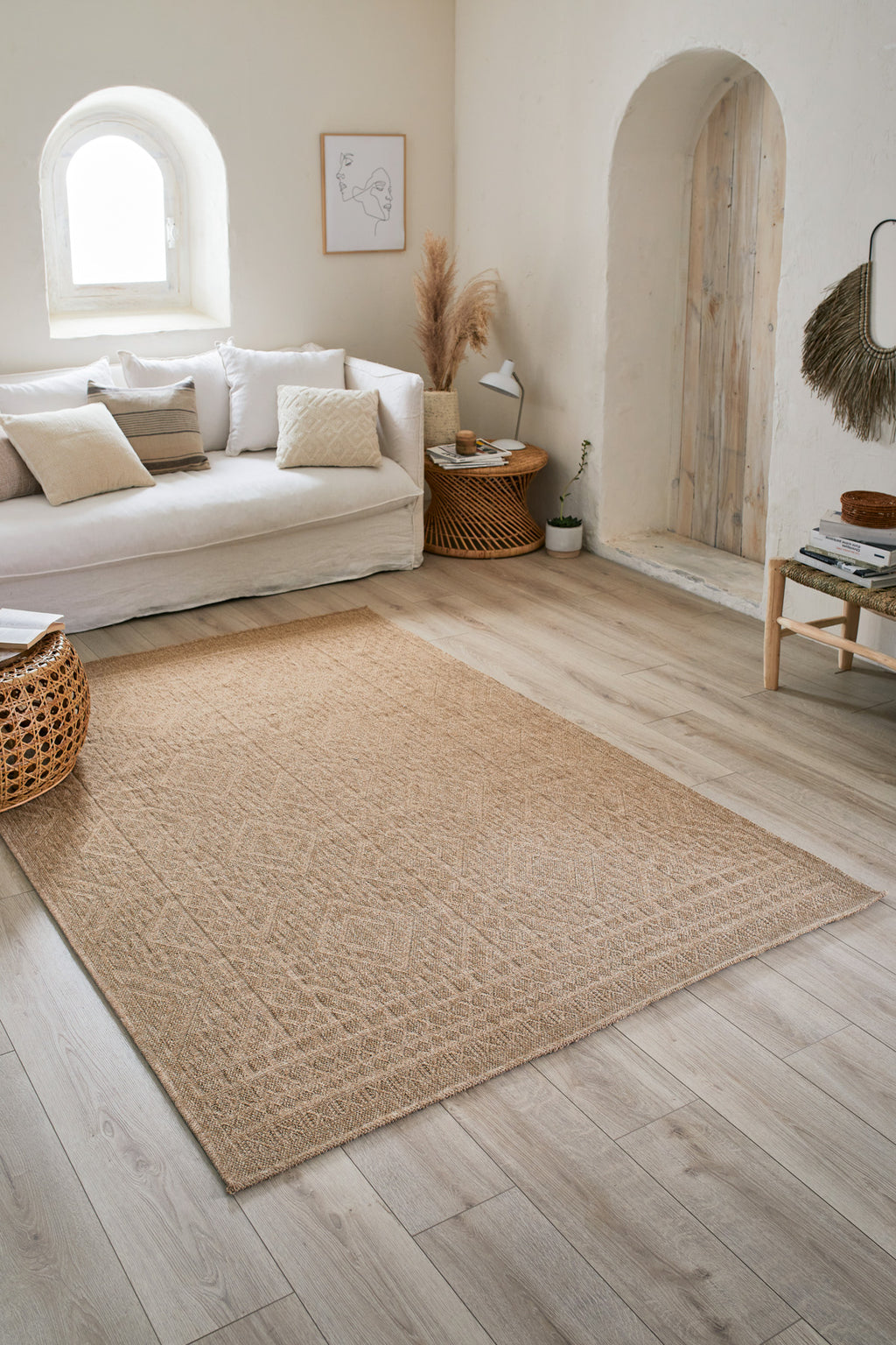 Nature - Alfombra Interior/Exterior - Polipropileno - Beige