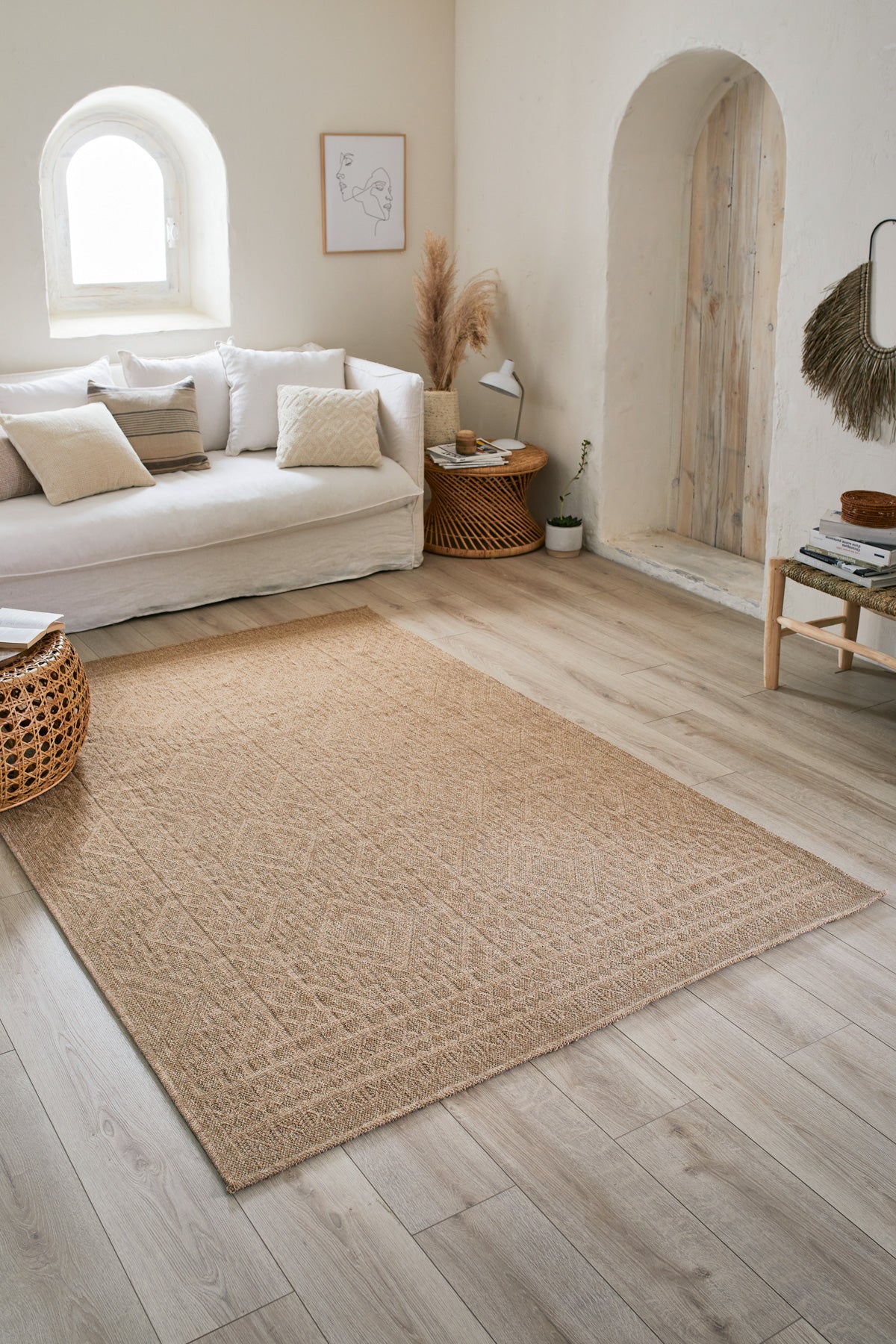 Nature - Alfombra Interior/Exterior - Polipropileno - Beige