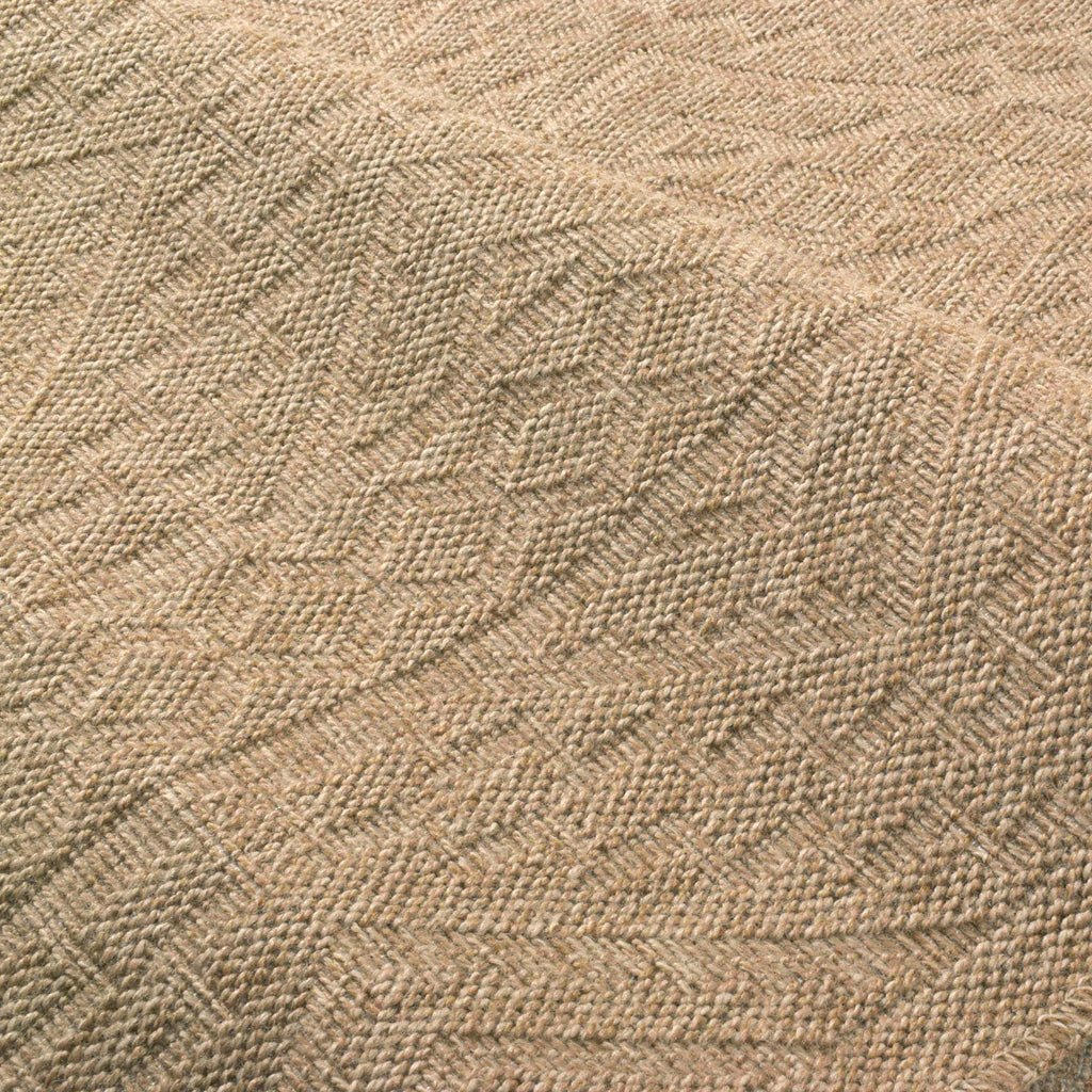 NATURE - Beige natural jute look rug with diamond patterns - NAT8729BEI NATURE