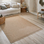 NATURE - Plain beige natural jute effect rug - NAT8751BEI NATURE