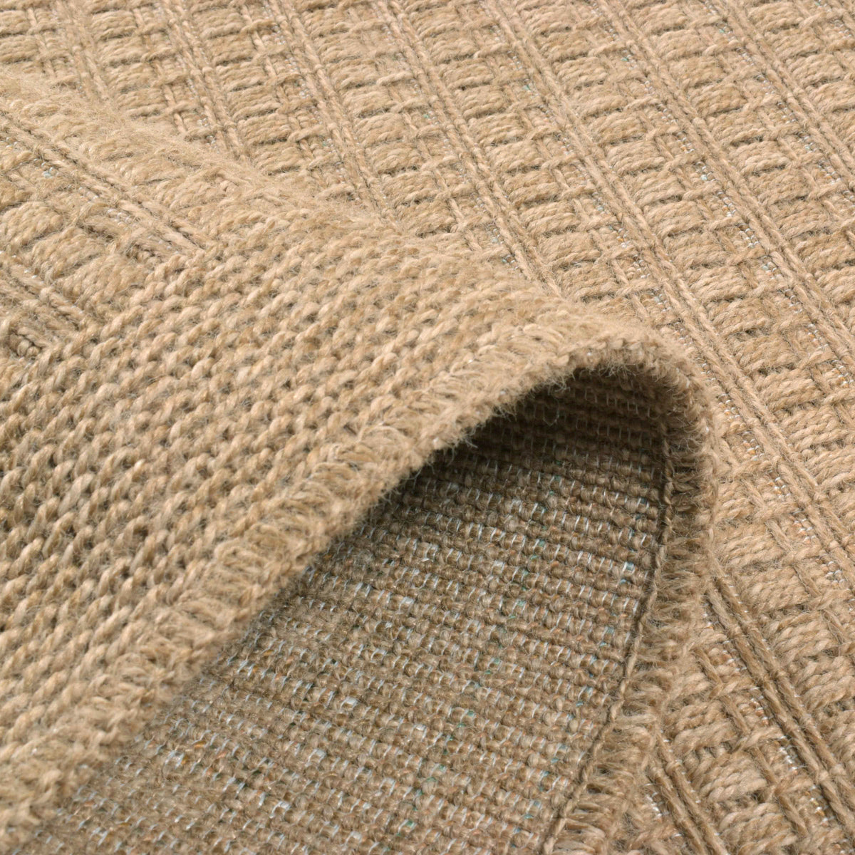 NATURE - Plain beige natural jute effect rug - NAT8751BEI NATURE