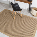 NATURE - Tapis effet jute naturel uni marron - NAT8751MAR tapis salon nazar