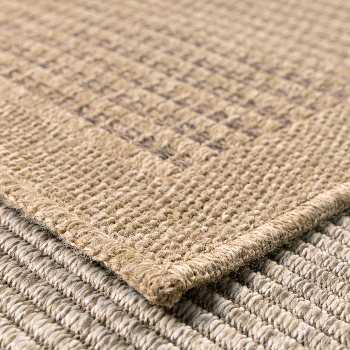 NATURE - Tapis effet jute naturel uni marron - NAT8751MAR tapis salon nazar