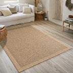 NATURE - Tapis effet jute naturel uni marron - NAT8751MAR tapis salon nazar