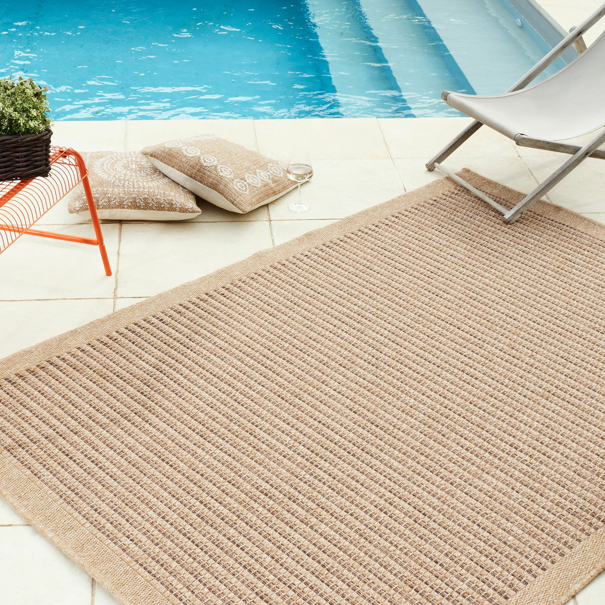 NATURE - Tapis effet jute naturel uni marron - NAT8751MAR tapis salon nazar