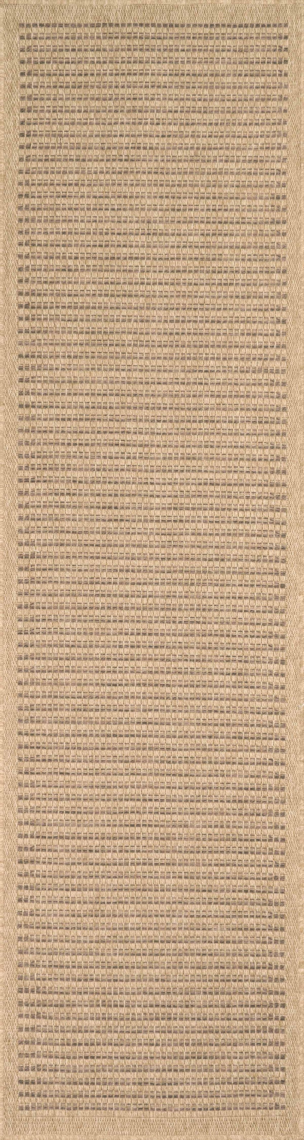 Tapis effet jute naturel uni marron : NAT8751MAR tapis salon nazar
