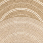 Alfombra efecto yute natural con motivos redondos blancos: NAT8863BLA - Nazar rugs