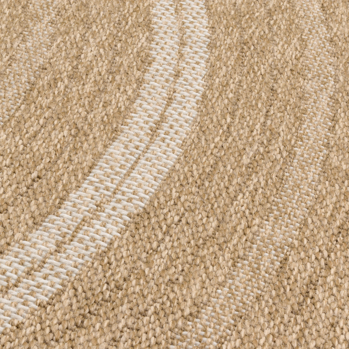 Alfombra efecto yute natural con motivos redondos blancos: NAT8863BLA - Nazar rugs