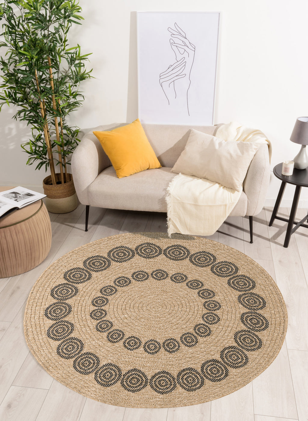Nature - Indoor/Outdoor Rug - Polypropylene - Black