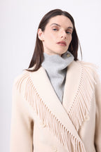 Cuello alto con botones Natacha - Gris claro - Mujer