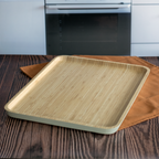 Bamboo Serving Tray - Cream