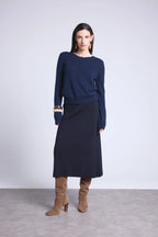 Cardigan Col Rond Neva - Bleu Marine - Femme