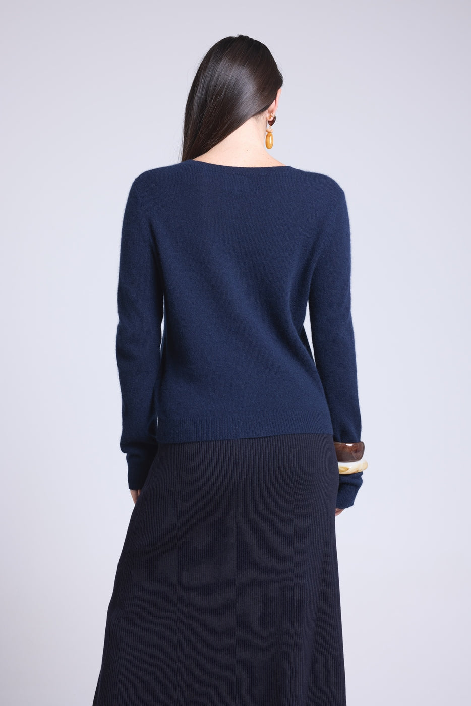 Cárdigan Cuello Redondo Neva - Azul Marino - Mujer
