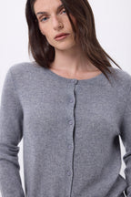 Cardigan Col Rond Neva - Gris Fonce - Femme