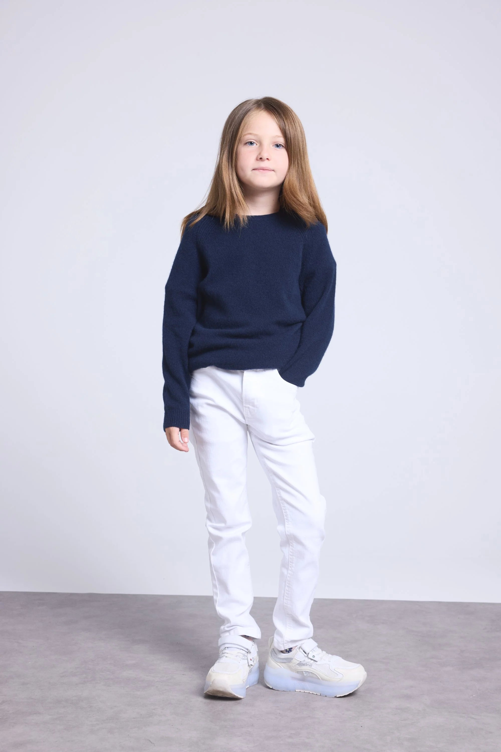 Jersey de cuello redondo Newton - Azul marino - Infantil