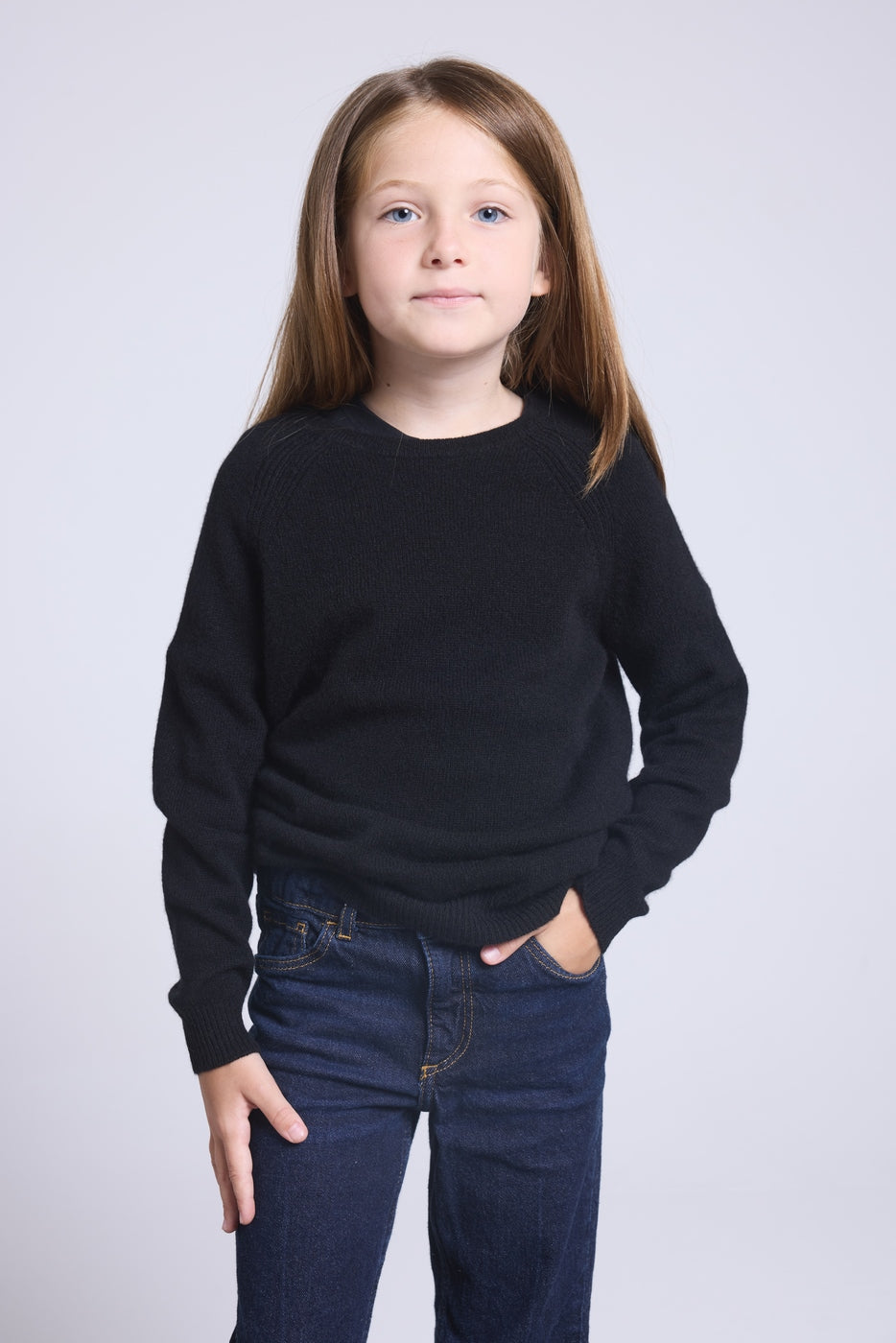 Jersey de cuello redondo Newton - Negro - Infantil