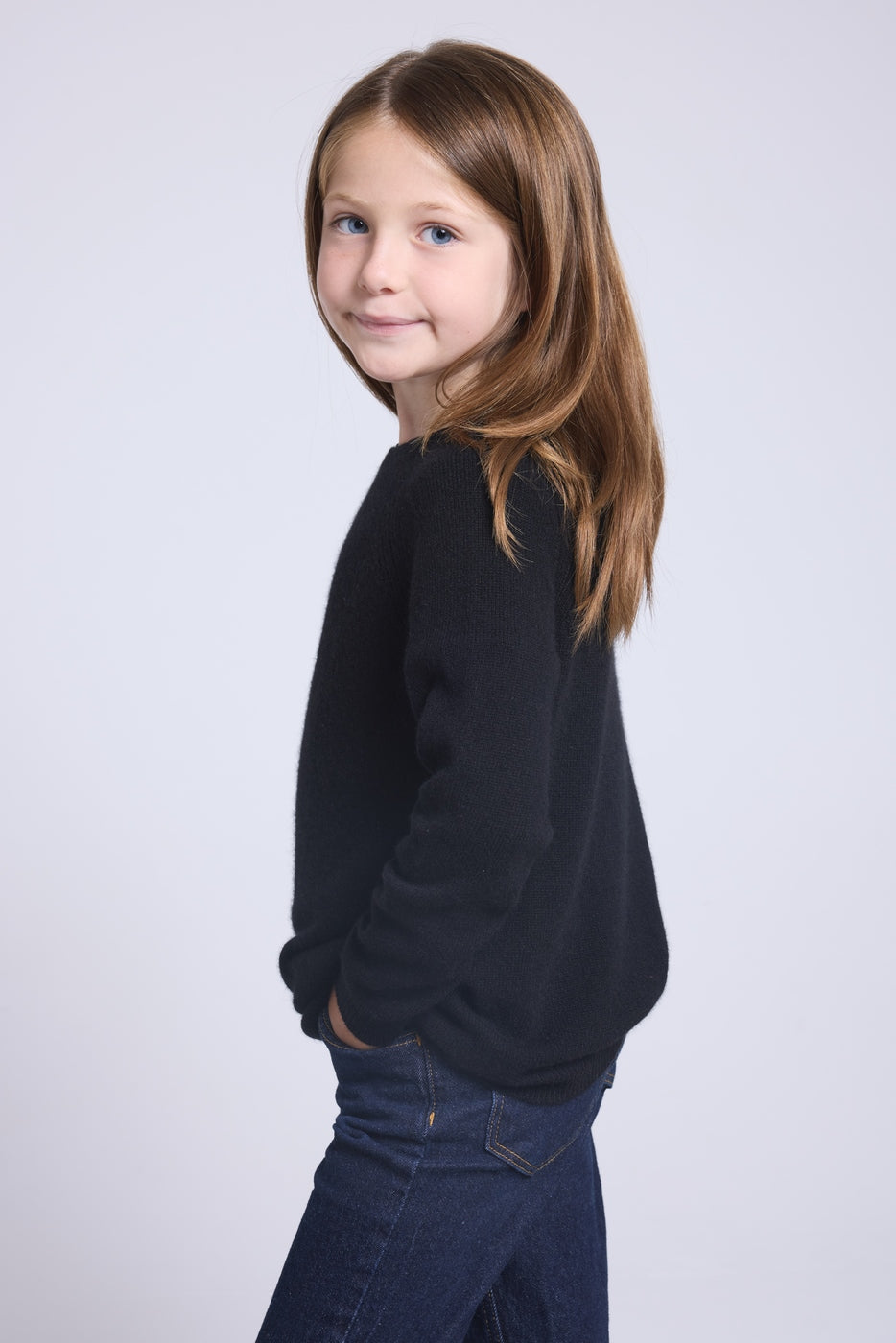 Jersey de cuello redondo Newton - Negro - Infantil