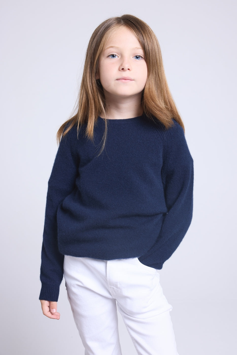 Jersey de cuello redondo Newton - Azul marino - Infantil