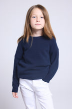 Jersey de cuello redondo Newton - Azul marino - Infantil