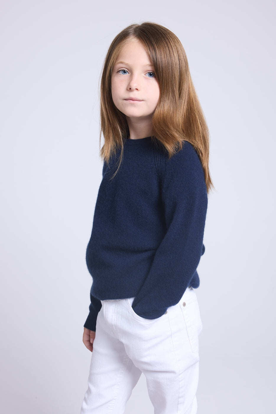 Jersey de cuello redondo Newton - Azul marino - Infantil