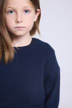 Jersey de cuello redondo Newton - Azul marino - Infantil