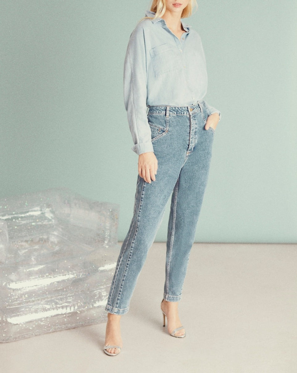 Jean Highwaist Nicola - Denim V-439 - Femme