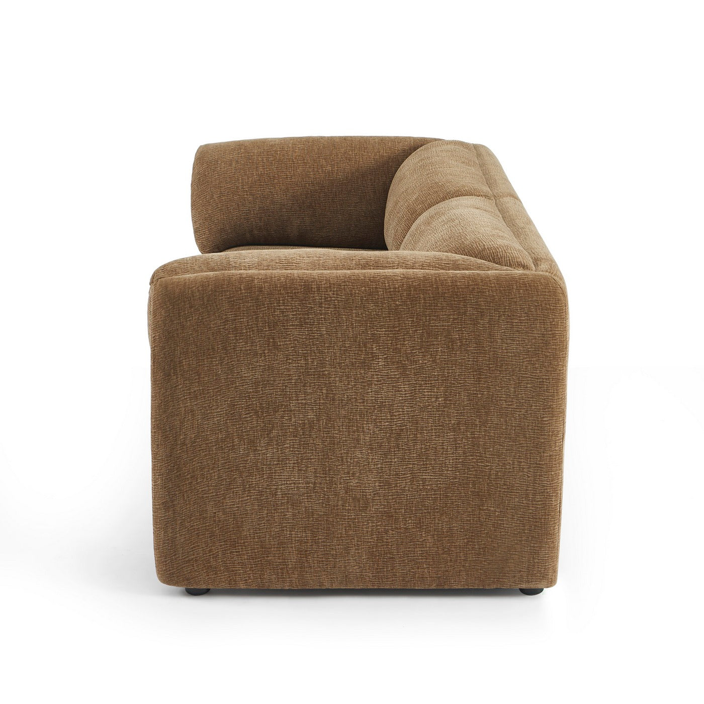 Nikki - 2-Seater Sofa - Textured Velvet - Brown