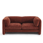 Nikki - 2-Seater Sofa - Textured Velvet - Terracotta