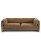 Nikki - 3 Seater Sofa - Textured Velvet - Brown
