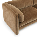 Nikki - 3 Seater Sofa - Textured Velvet - Brown