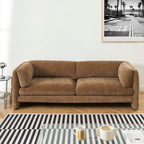 Nikki - 3 Seater Sofa - Textured Velvet - Brown