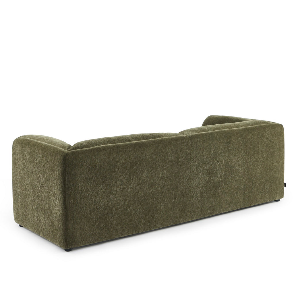 Nikki - Canapé 3 Places - Velours Texturé - Vert