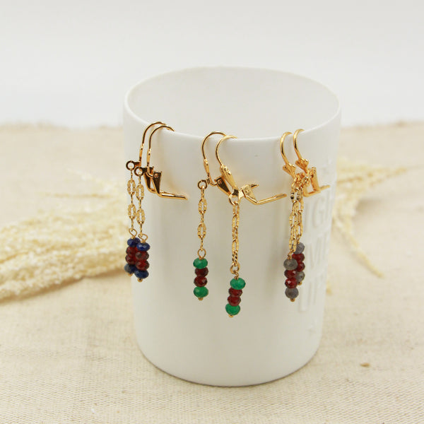 Holy Earrings - Gold & Lapis