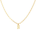 Collier Alphabet N - Or