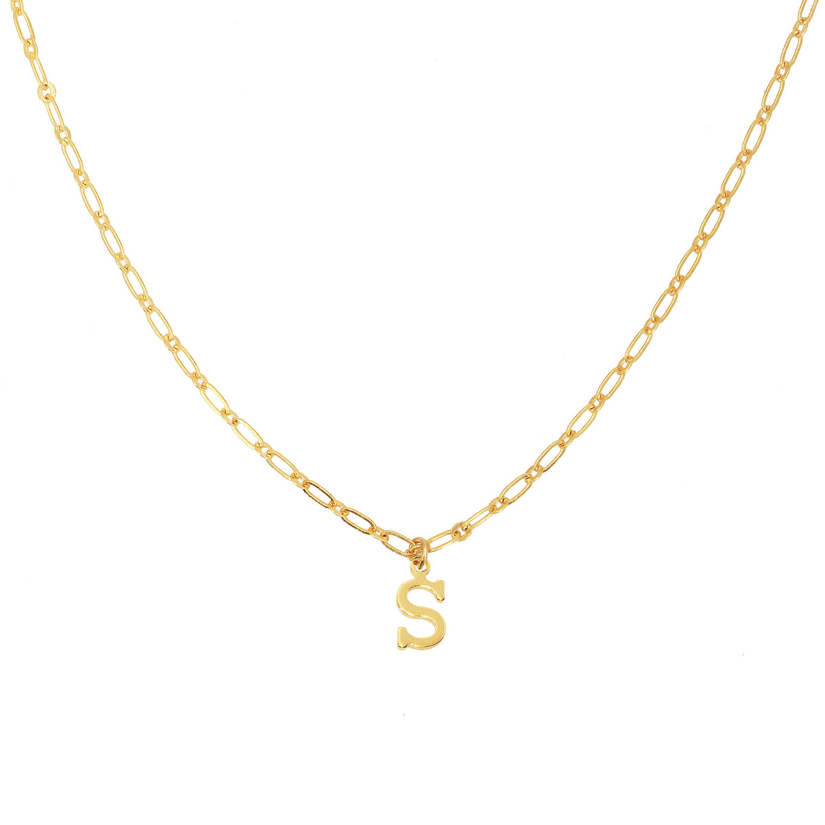 Collier Alphabet S - Or