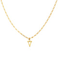 Collier Alphabet V - Or