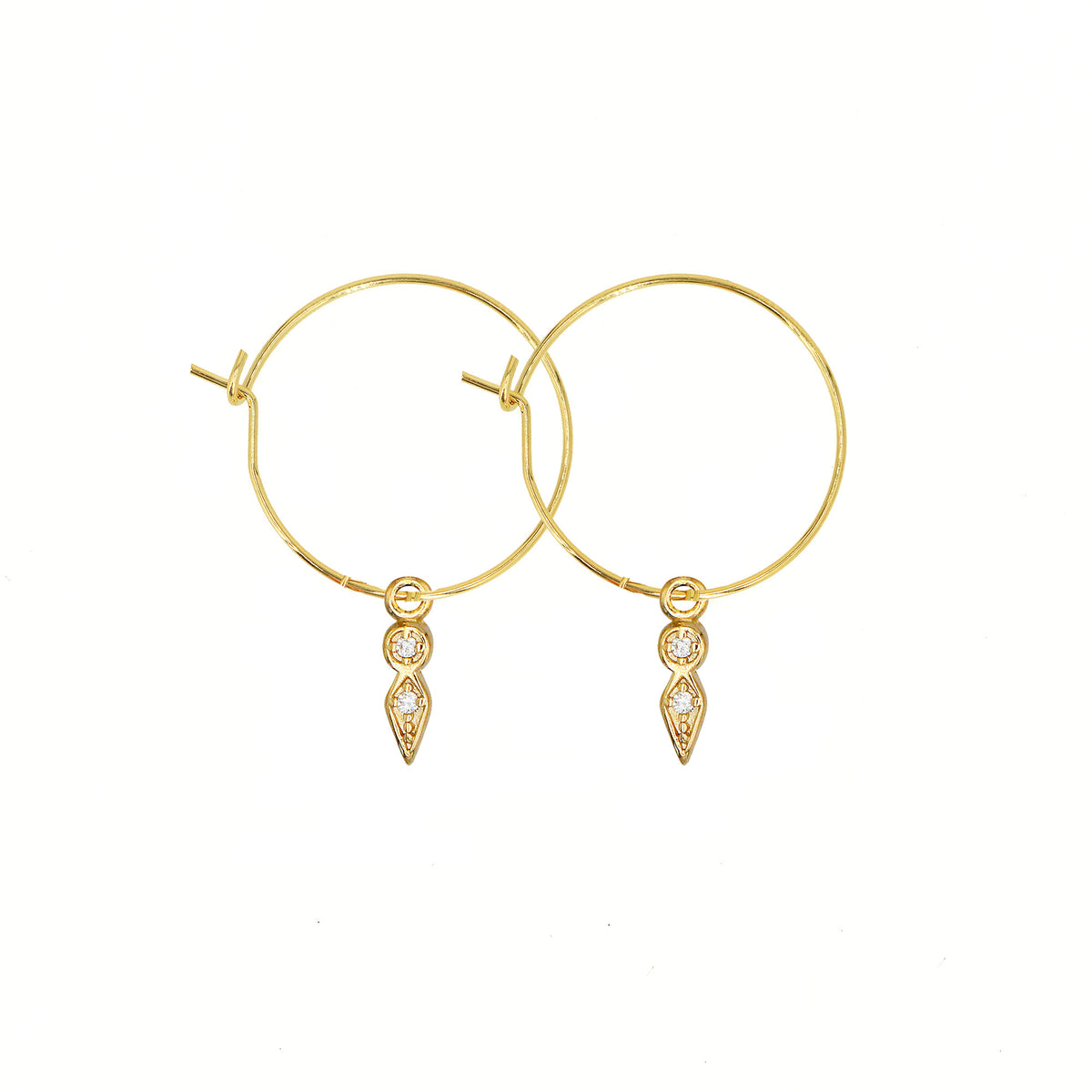 Pendientes de aro mini - Oro